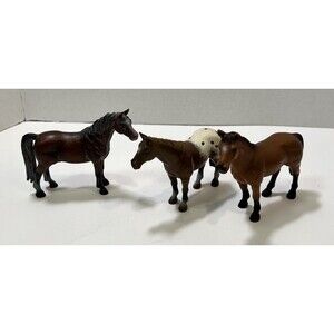 3 Schleich Horses 2000 2001 2002 Arabian Appaloosa Trakehner Mare Discontinued